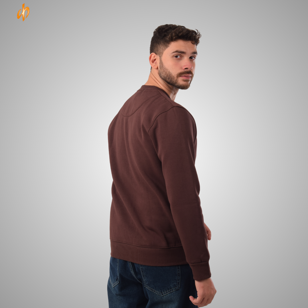 Sweatshirt Round Brown