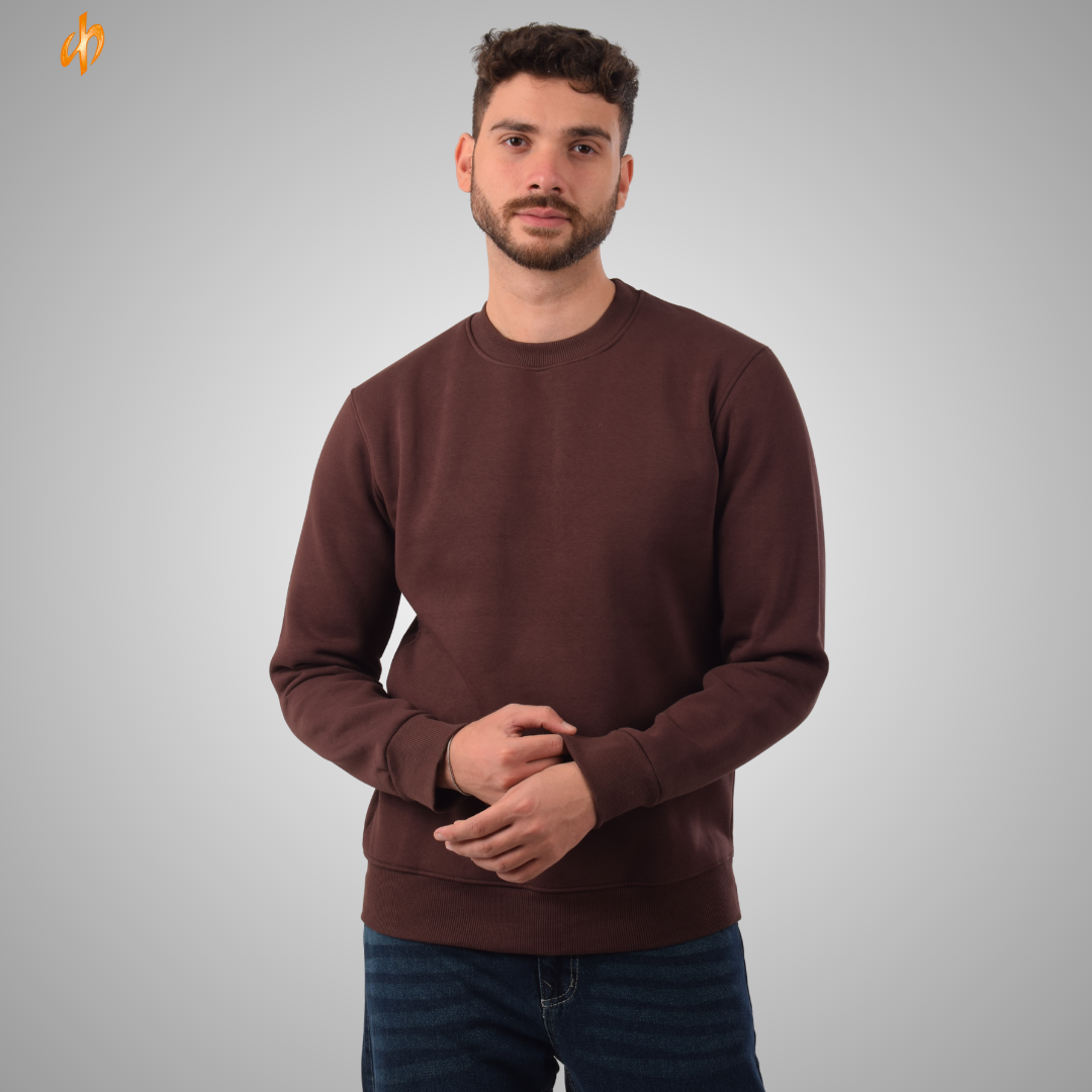 Sweatshirt Round Brown
