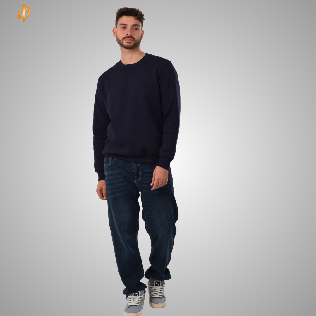 Sweatshirt Round Navy