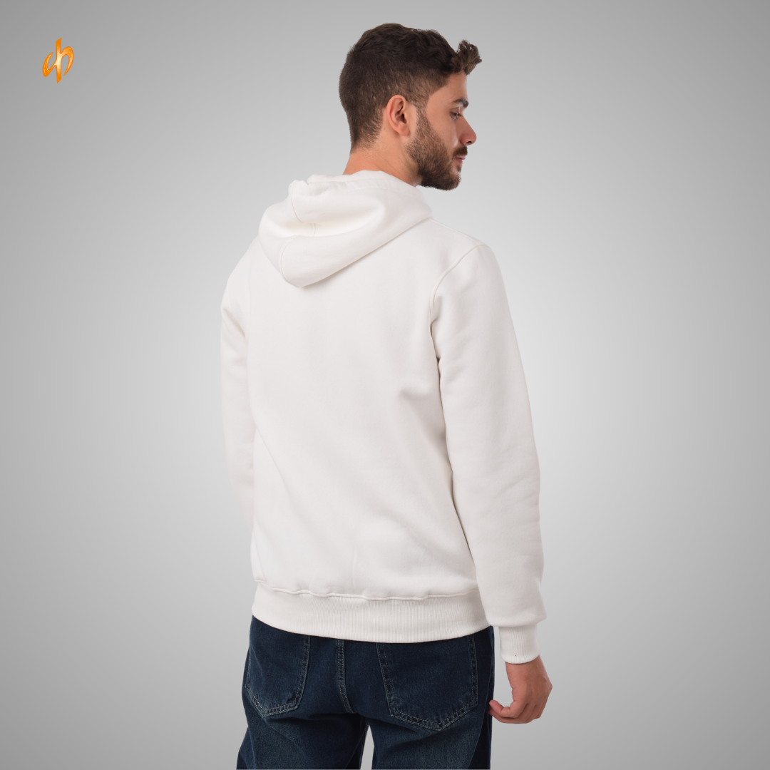 Sweatshirt Zip-Up Hoodie White