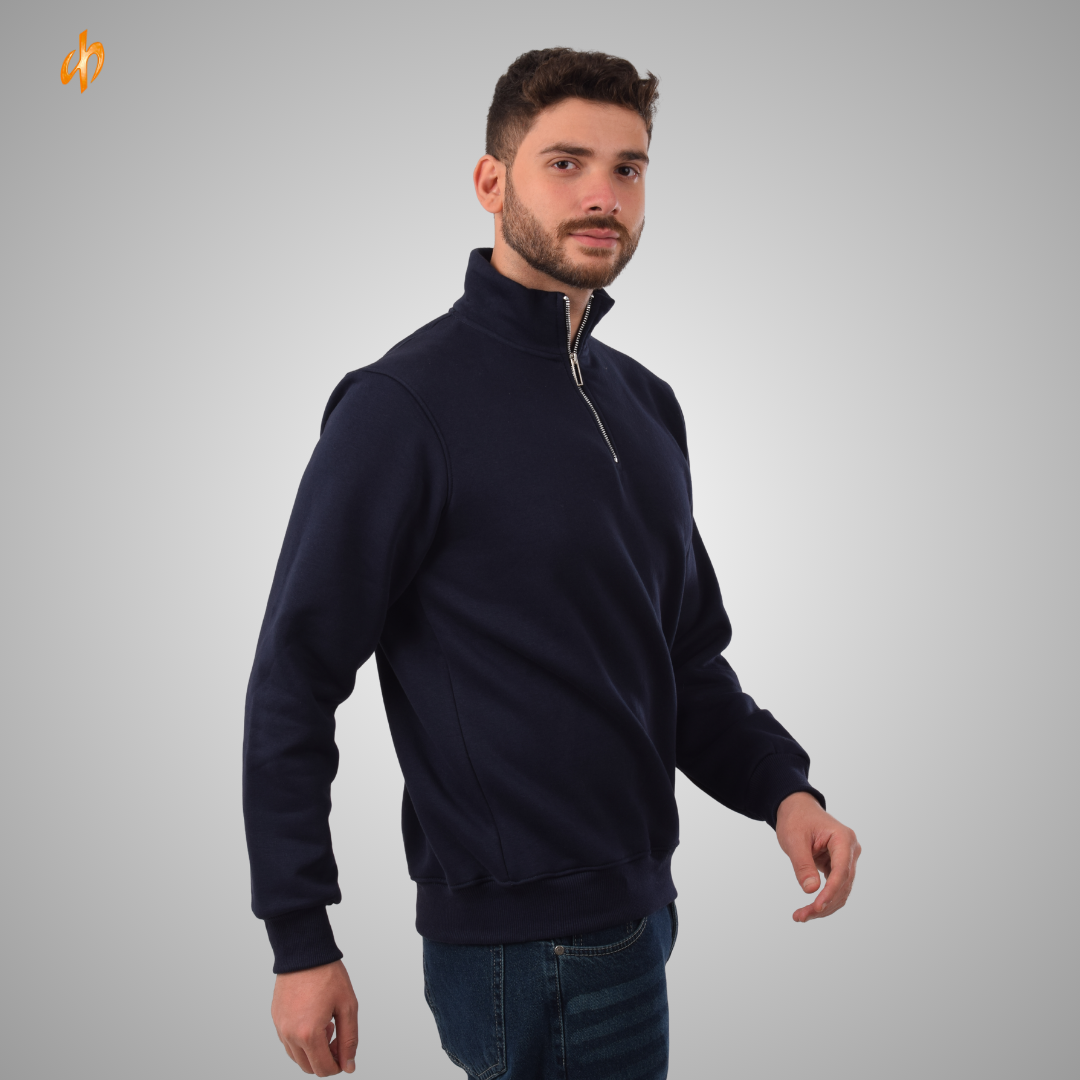 Sweatshirt Half-Zip Navy