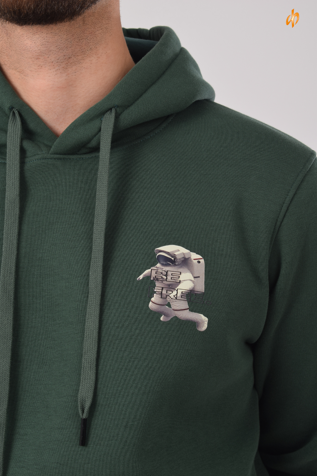 Sweatshirt Hoodie Olive Be Free