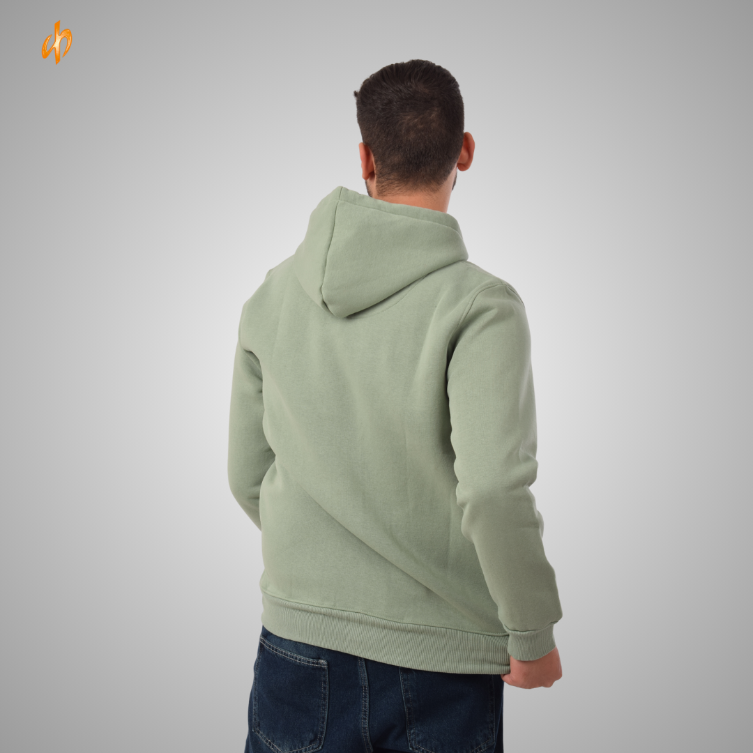 Sweatshirt Zip-Up Hoodie Mint Green