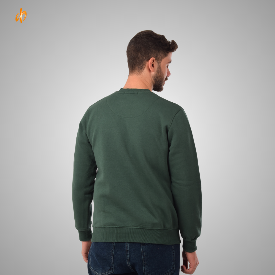 Sweatshirt Round Olive Be Kind