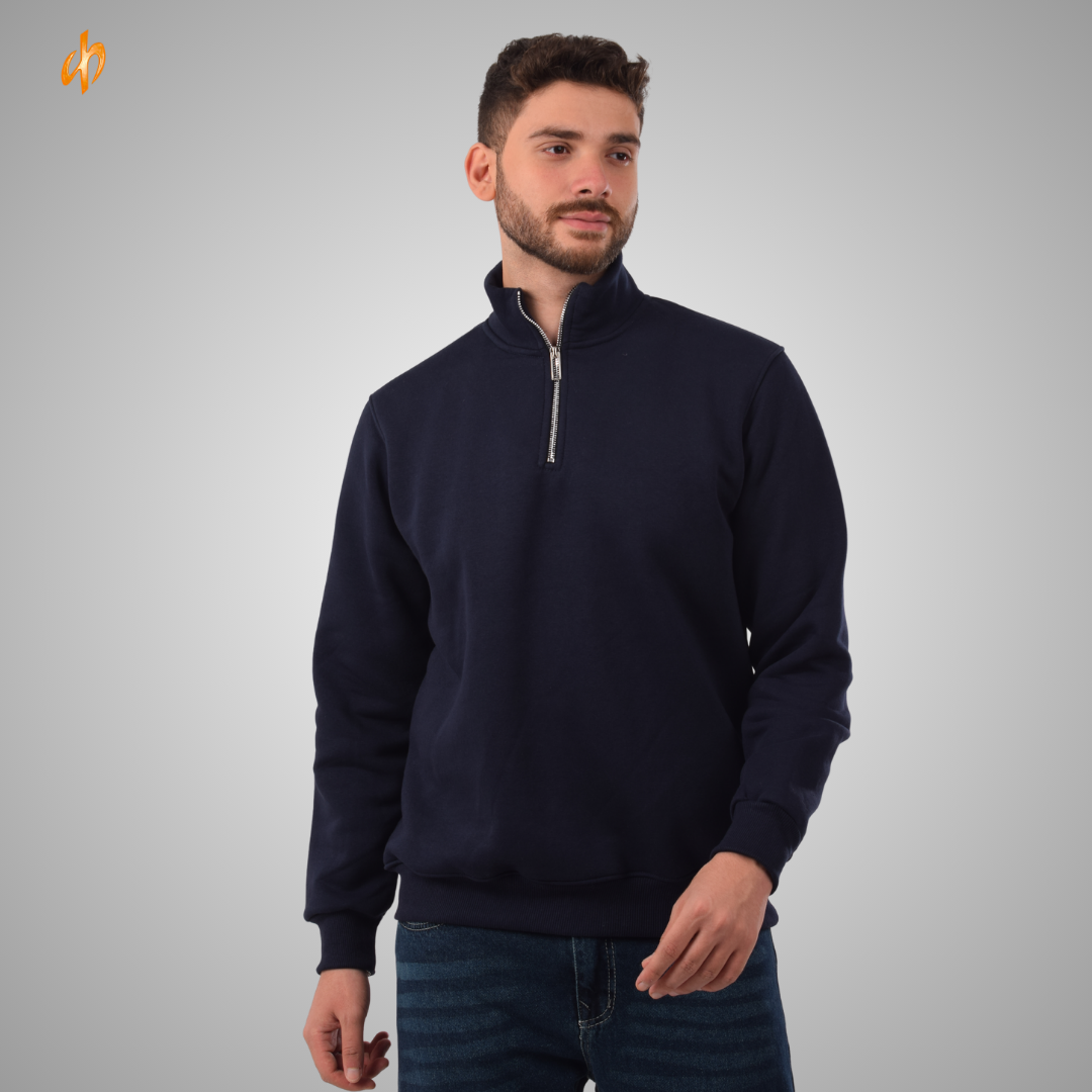 Sweatshirt Half-Zip Navy