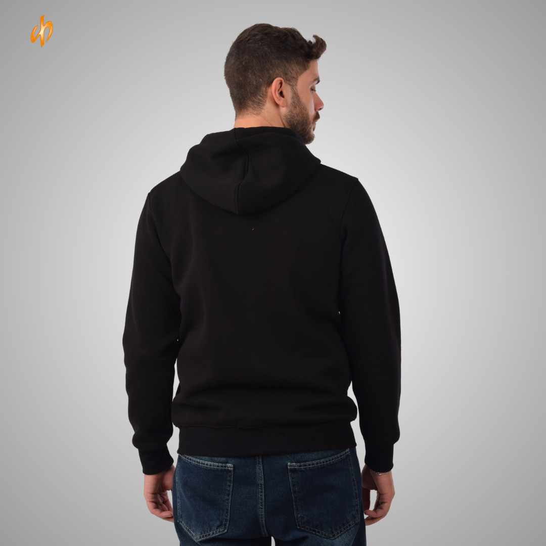 Sweatshirt Zip-Up Hoodie Black