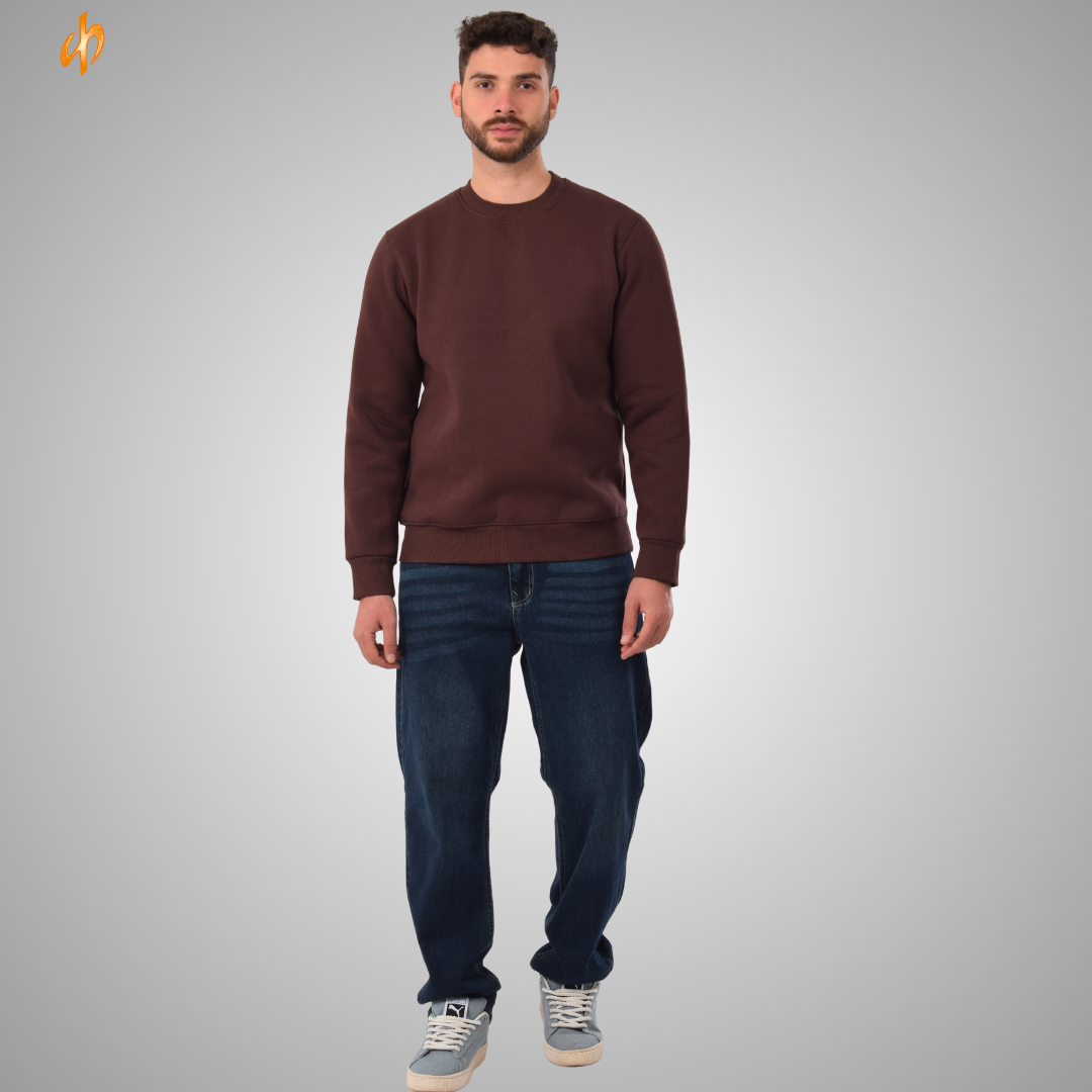 Sweatshirt Round Brown