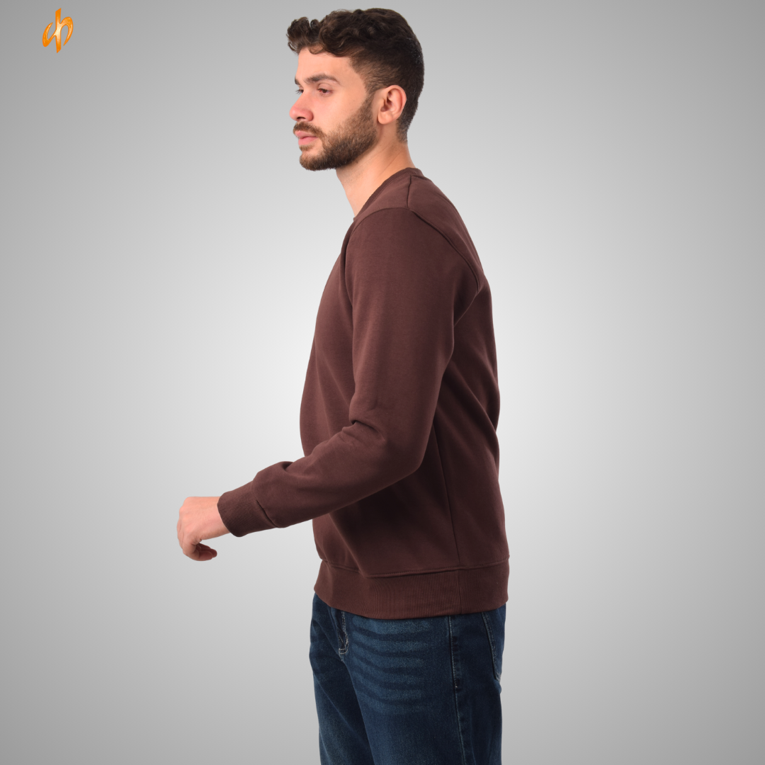 Sweatshirt Round Brown