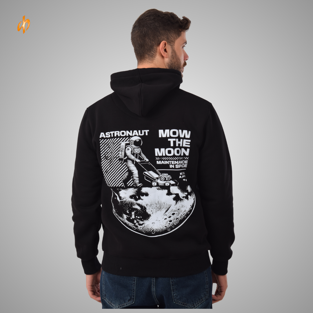 Sweatshirt Hoodie Black Astronaut