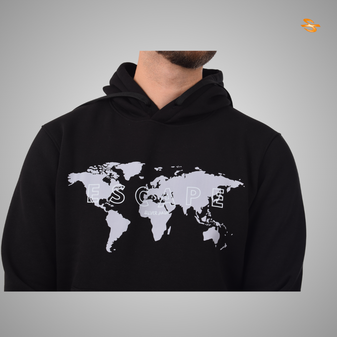 Sweatshirt Hoodie Black Escape
