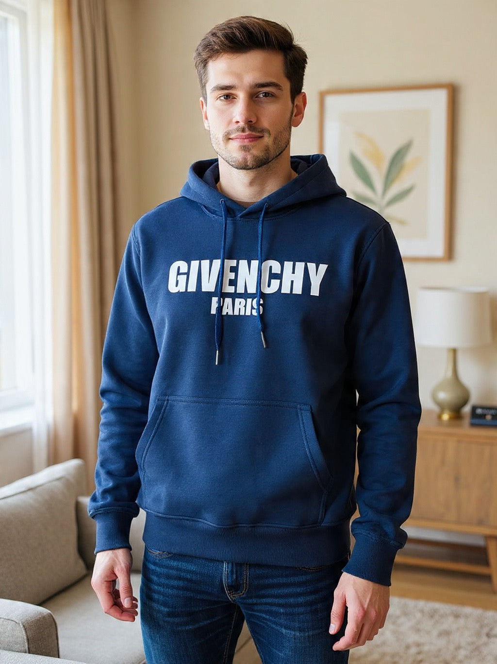 Sweatshirt Hoodie navy Givenchy Paris