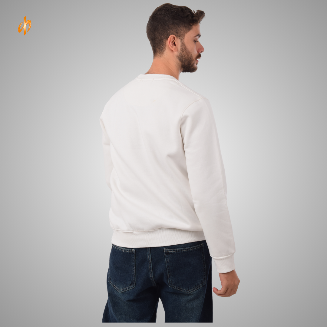Sweatshirt Round White Moon