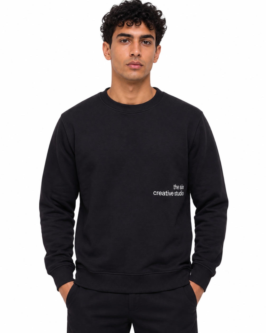 Sweatshirt Round Black Creative