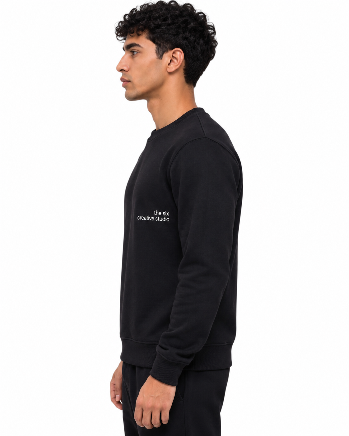 Sweatshirt Round Black Creative