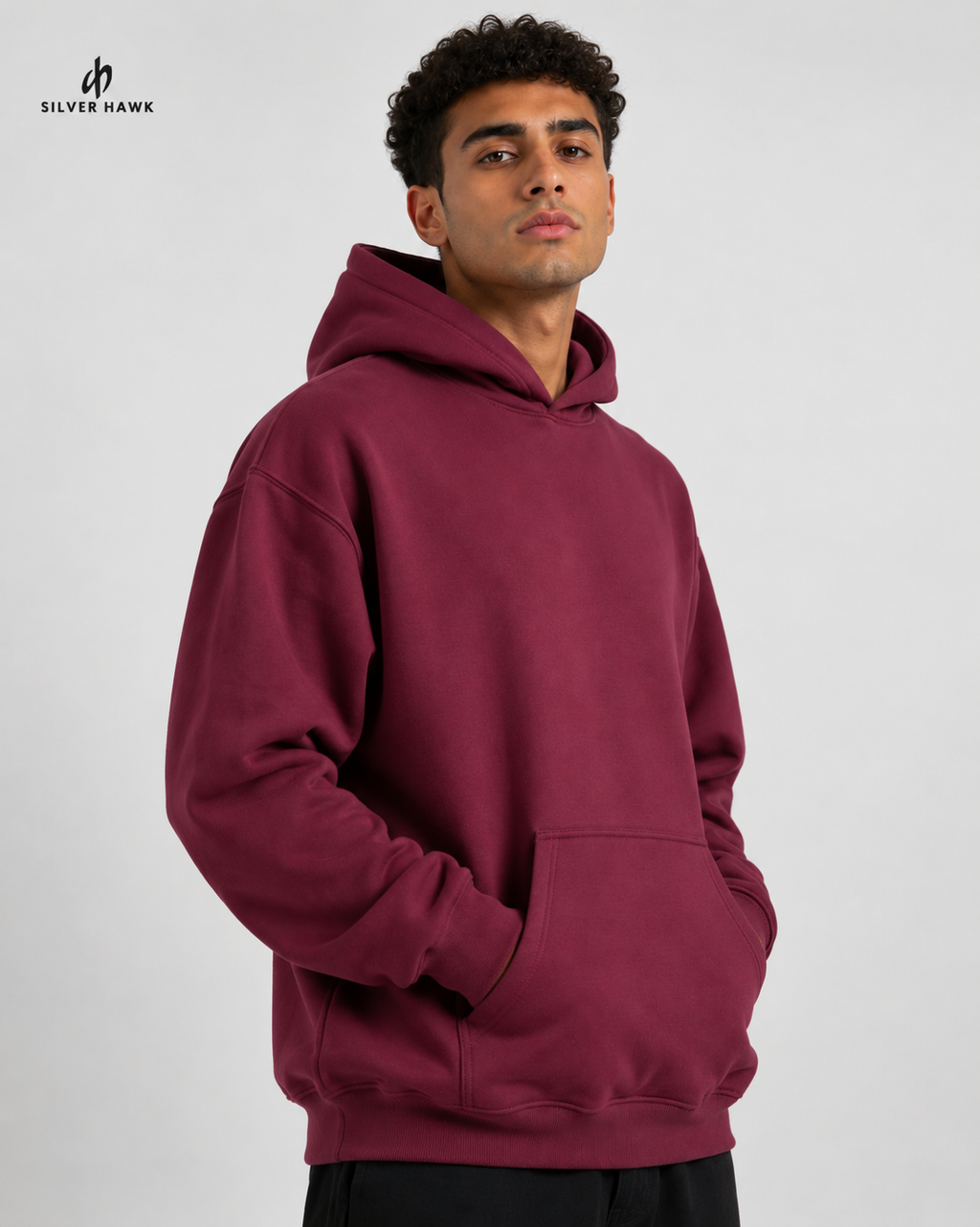 Sweatshirt Hoodie Oversize Burgundy