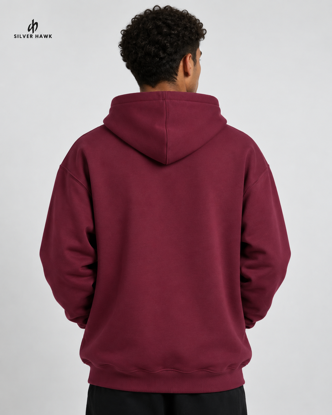 Sweatshirt Hoodie Oversize Burgundy