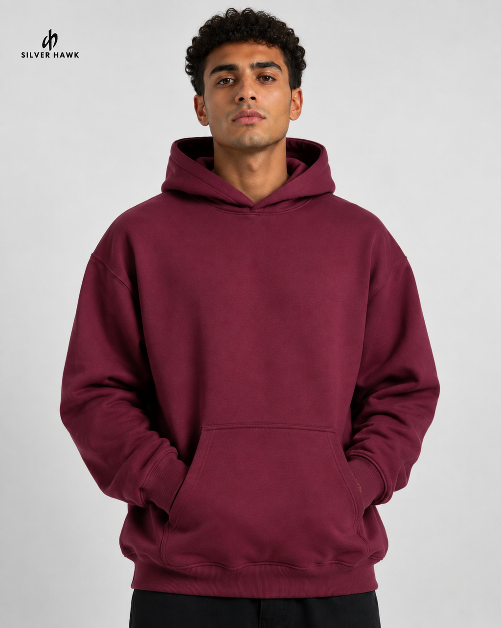 Sweatshirt Hoodie Oversize Burgundy