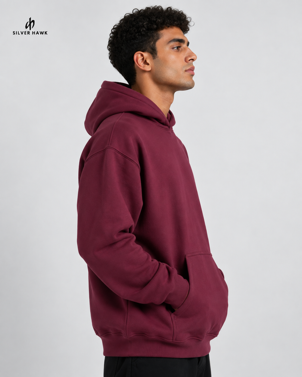 Sweatshirt Hoodie Oversize Burgundy