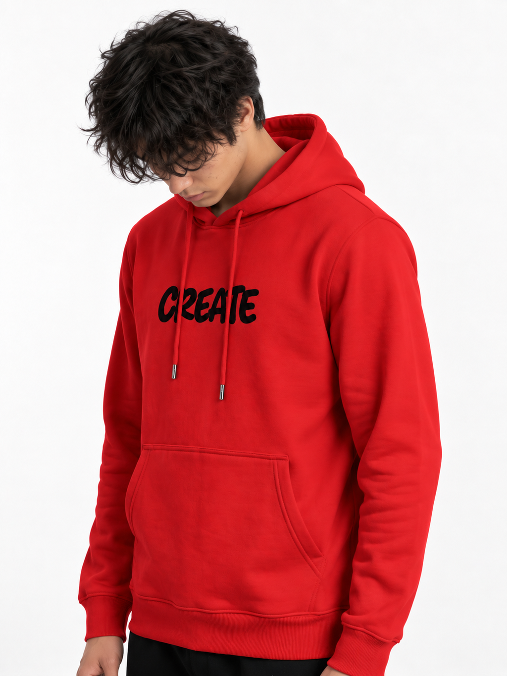 Sweatshirt Hoodie Red Create