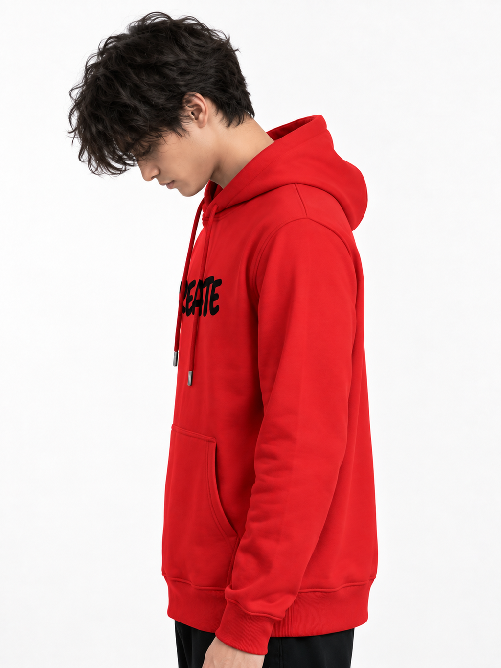 Sweatshirt Hoodie Red Create