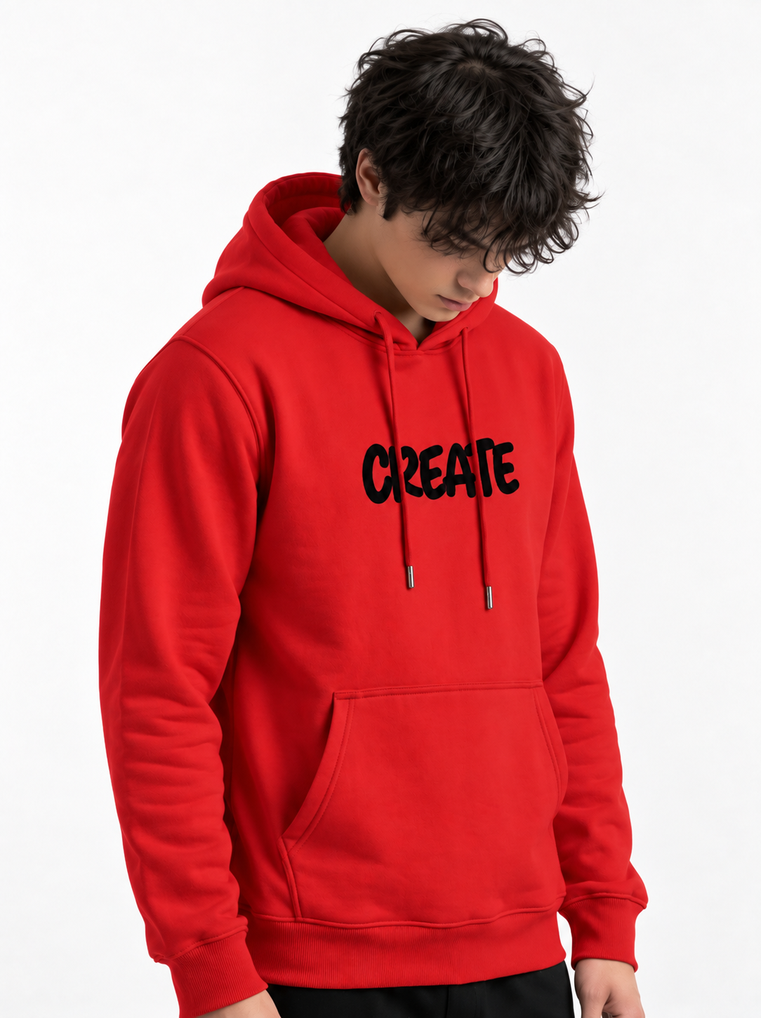 Sweatshirt Hoodie Red Create