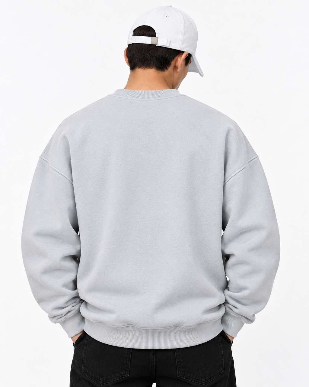 Sweatshirt Round Oversize Silver Culture