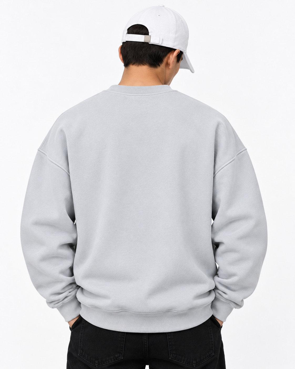 Sweatshirt Round Oversize Silver Culture