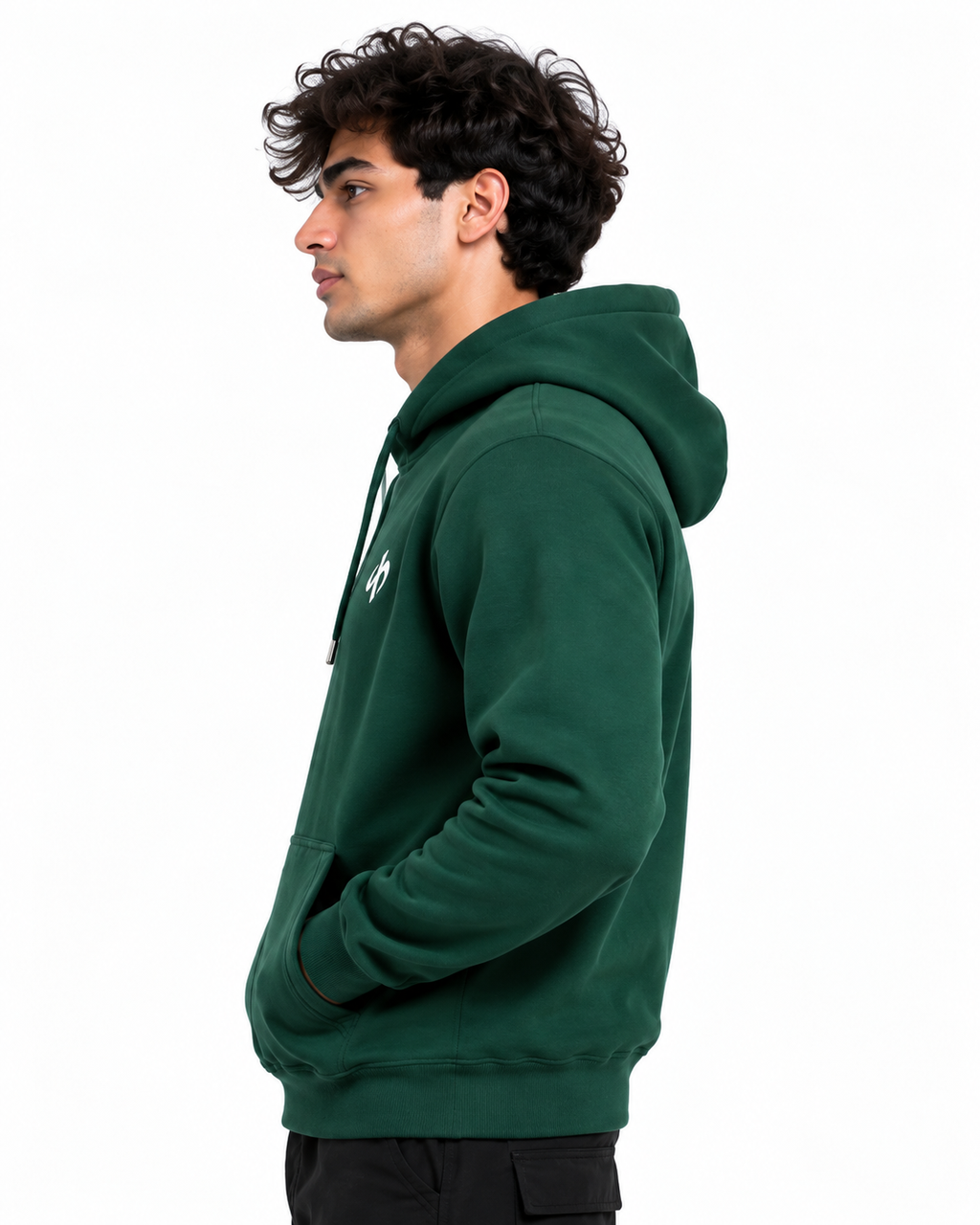 Sweatshirt Hoodie Olive Silver Hawk
