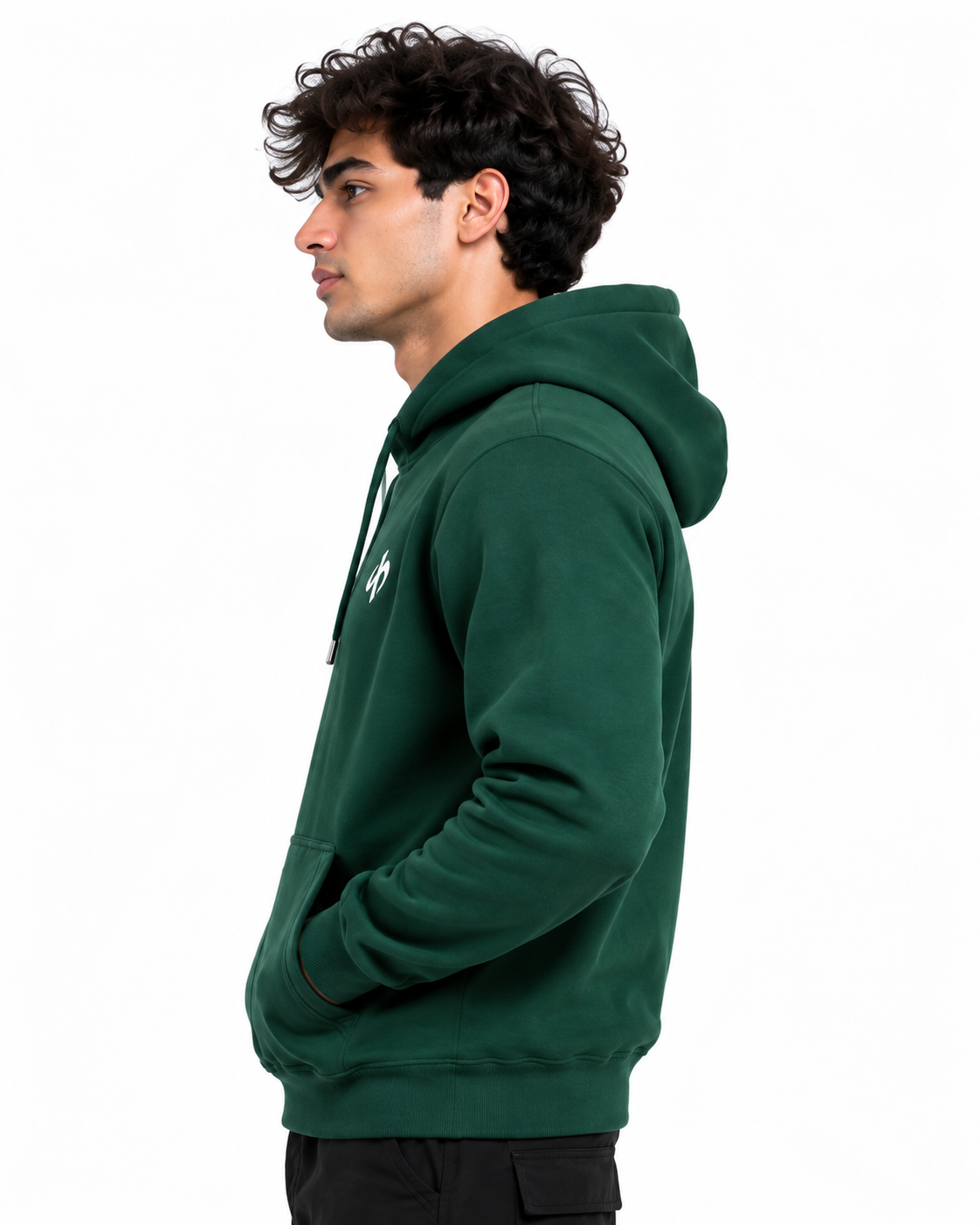 Sweatshirt Hoodie Olive Silver Hawk