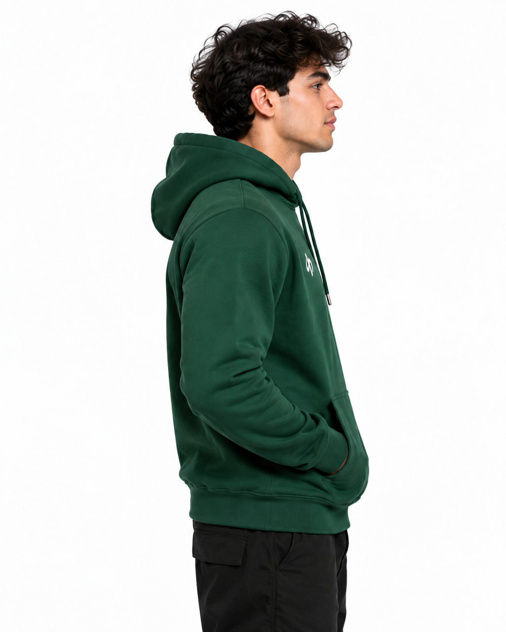 Sweatshirt Hoodie Olive Silver Hawk