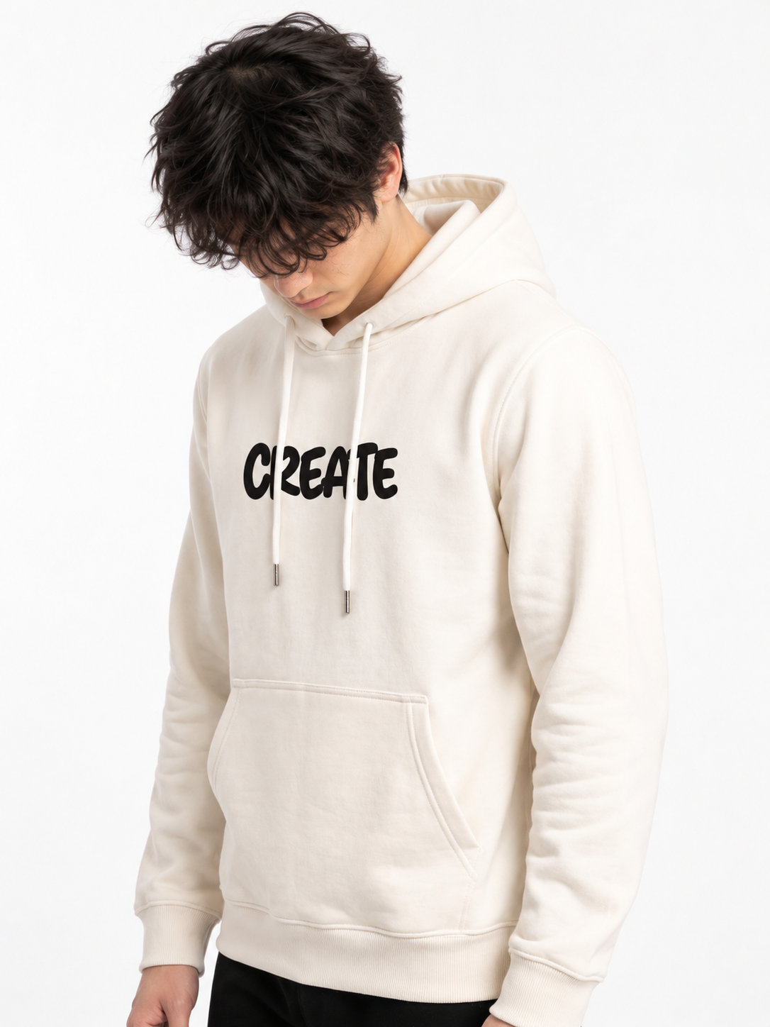 Sweatshirt Hoodie White Create