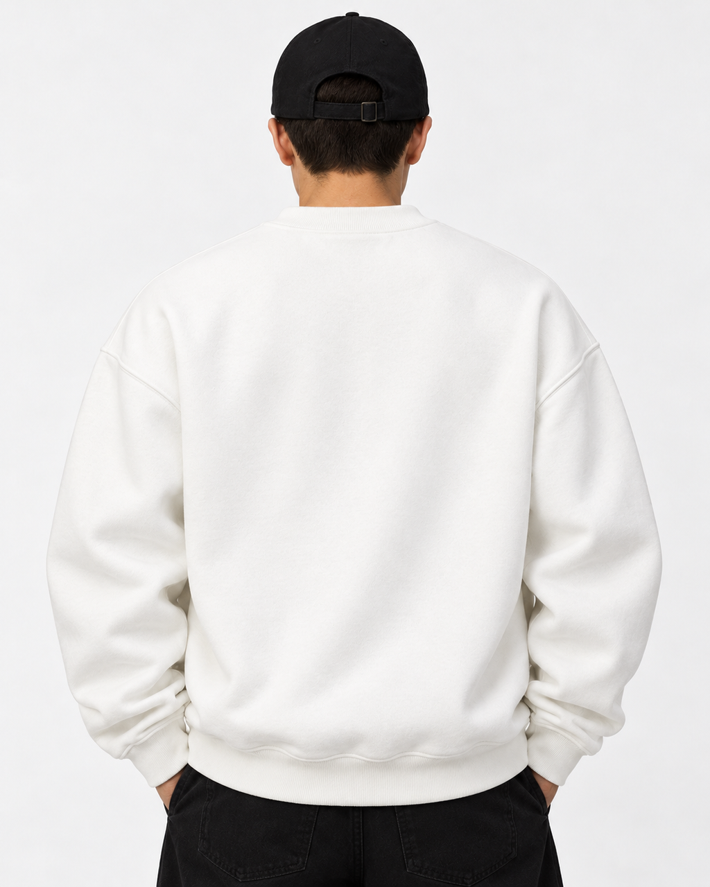 Sweatshirt Round Oversize White Culture