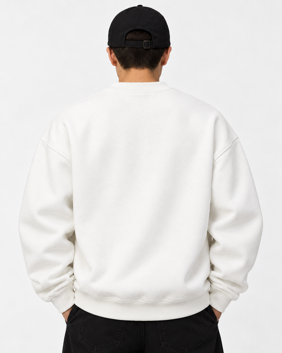 Sweatshirt Round Oversize White Culture