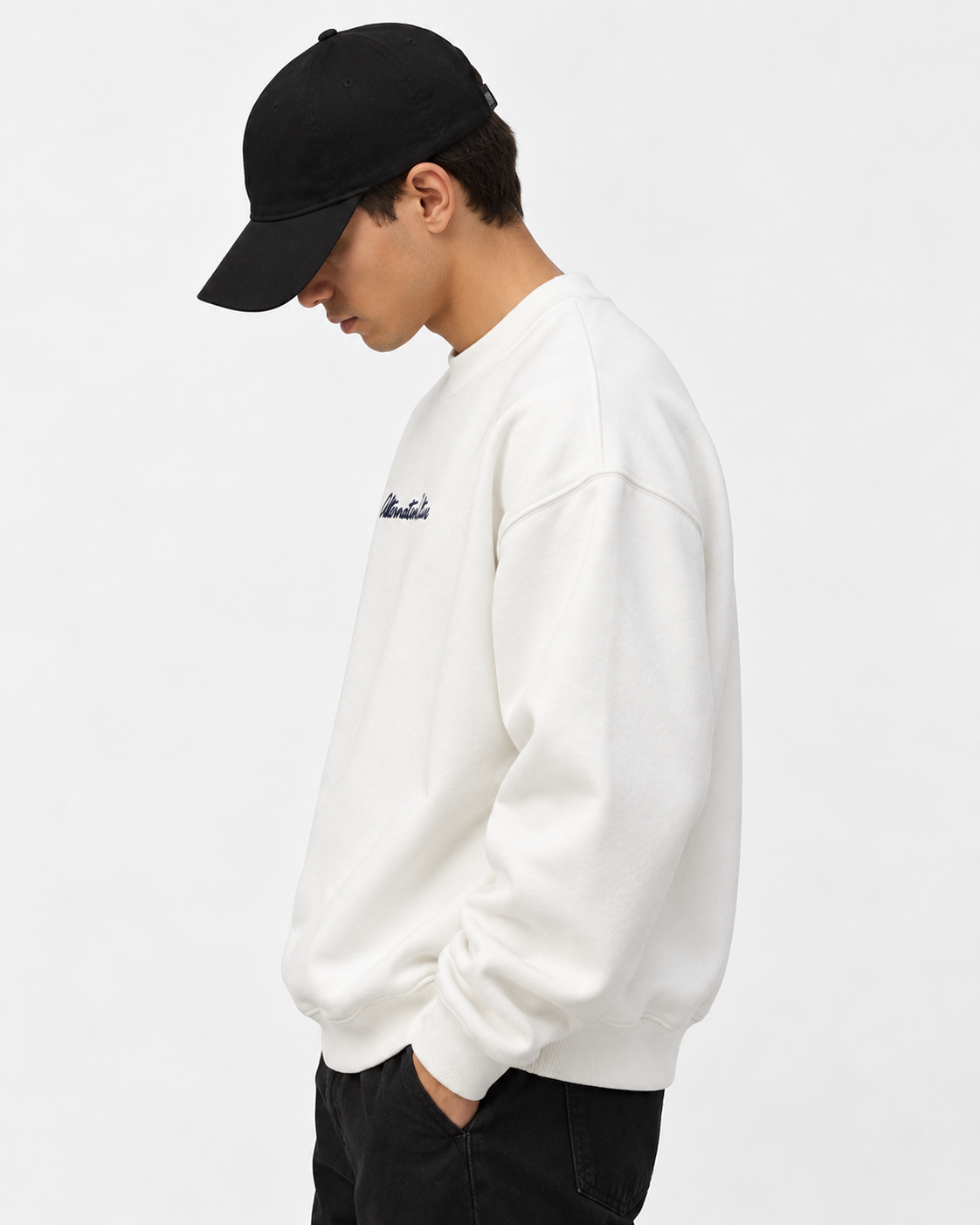 Sweatshirt Round Oversize White Culture